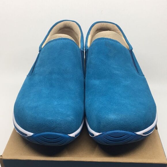 NIB Alegria Aaron Blue Suede Slip On Shoes - Size 43 EU 9.5 US (W US 13) - Picture 5 of 16